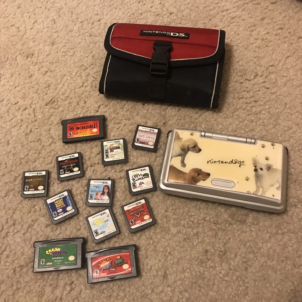 nintendo DS with gameboy capability. 12 games